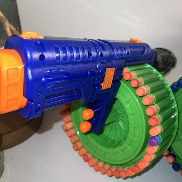 Dart Zone Covert Ops Magnum Superdrum Gun Rapid Fire with Darts Working Tested - Picture 16 of 16